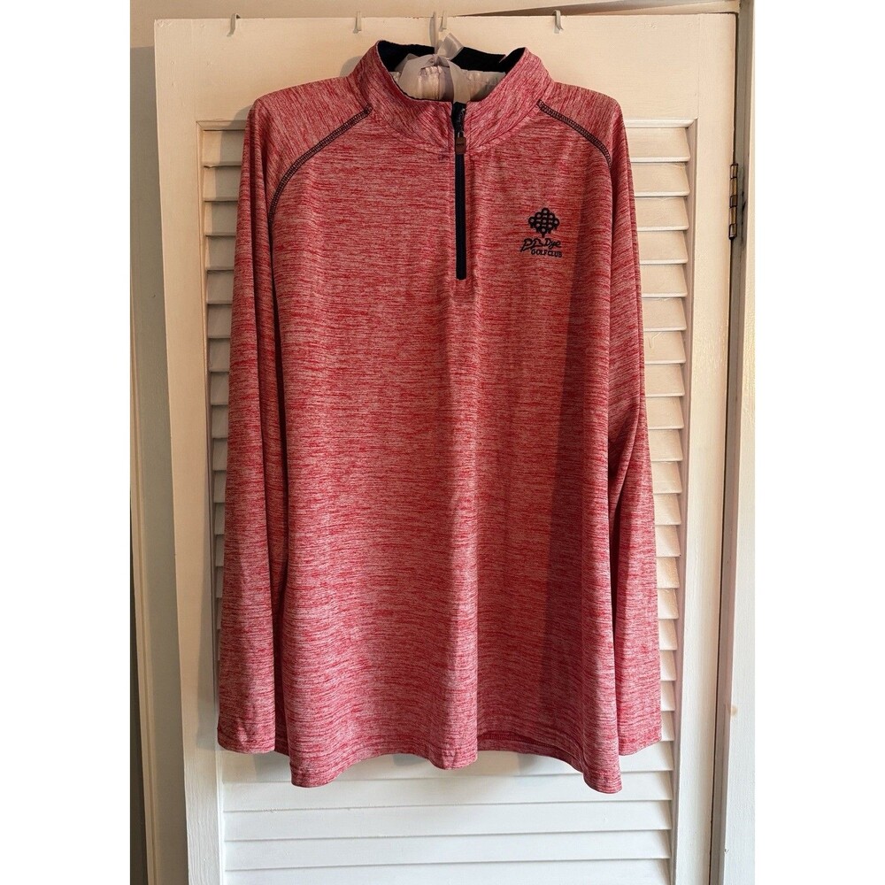 The Weather Co. P.B. Dye Golf Club Men's XXL Quarter Zip Shirt Preppy Athleisure